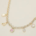 Clara Mixed Charm Station Necklace