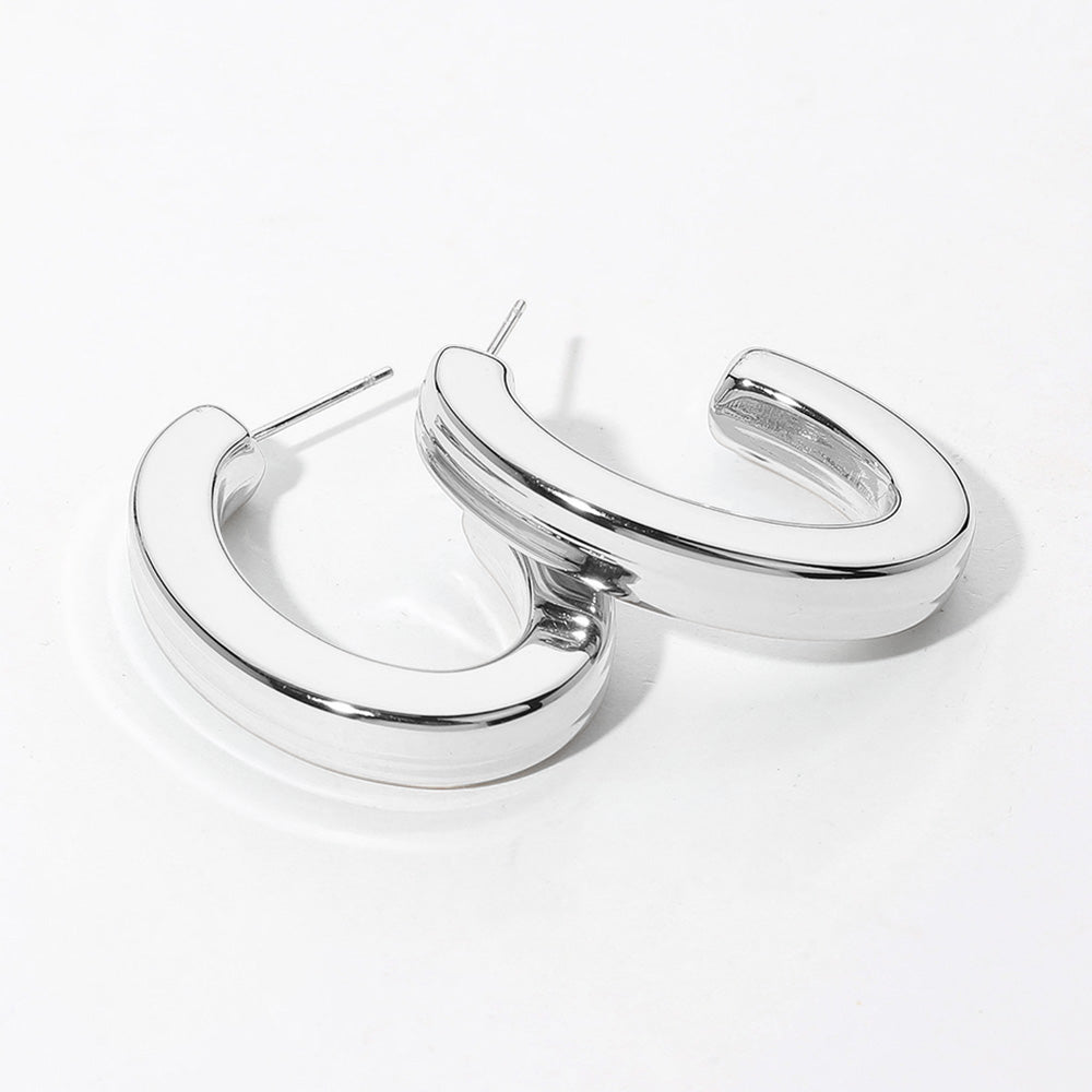 Oval Hoop Earrings