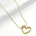 Open Heart Pendant Necklace