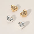 Puffy Chunky Heart Stud