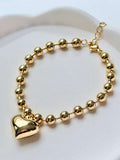 Bubble Heart Bracelet Charm